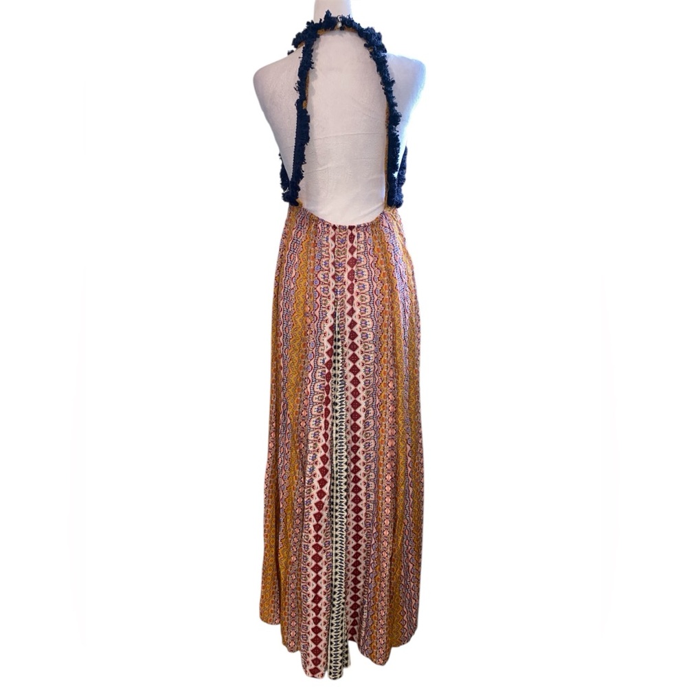Anthropologie Deco Cover-Up Maxi Dress Multicolor Bohemian Maxi Skirt, Size Xs - Picture 5 of 16